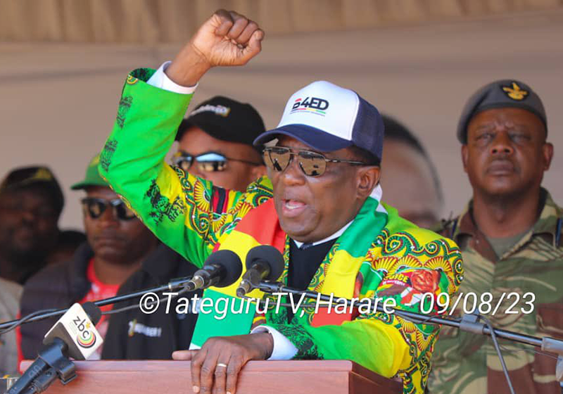 ‘No one will stop us from ruling this country’ – Mnangagwa tells 150,000 supporters at Harare campaign rally