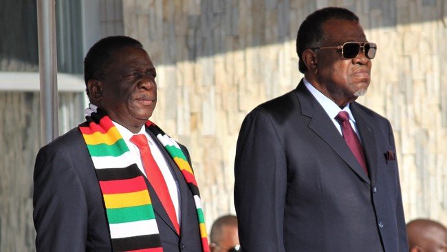 Namibia’s President congratulates Mnangagwa on ‘peaceful’ polls