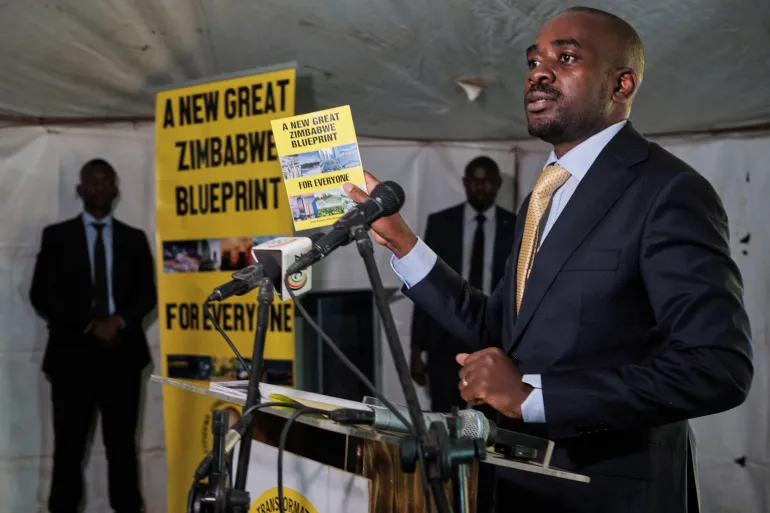Opposition leader Chamisa promises new dawn if elected president