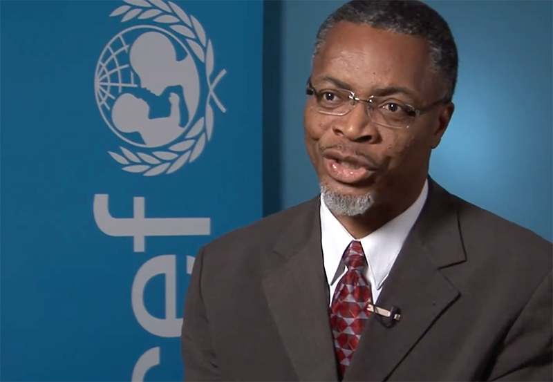 Dr. Nicholas Alipui, the acting UNICEF Representative in Zimbabwe