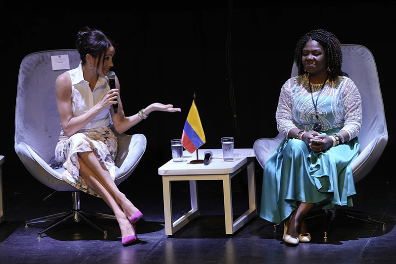 Prince Harry and Meghan meet with Afro-Colombian leaders to wrap up their first visit to Colombia