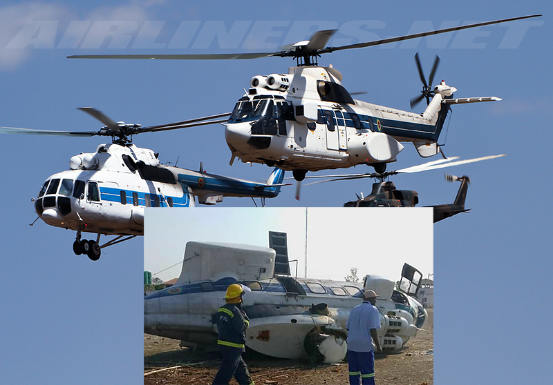 Presidential helicopter crashes in Masvingo; Mnangagwa NOT on board aged aircraft