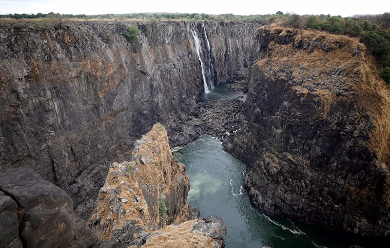 The Zambezi River is drying up, leaving millions without electricity