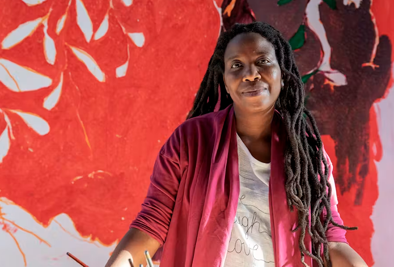 US: Zimbabwean artist Portia Zvavahera turns her prayers into paintings