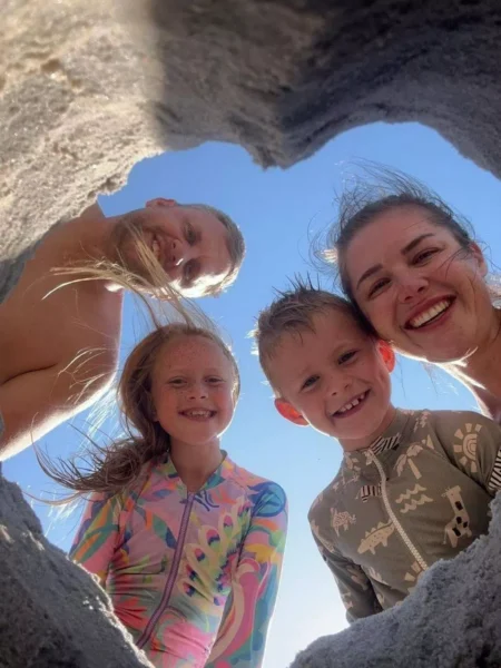 The family spend much more quality time together in Zimbabwe