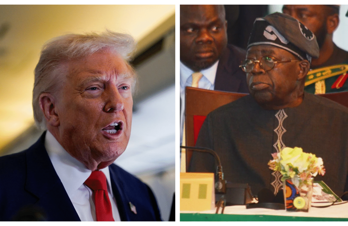 US president Donald Trump and Nigerian counterpart Bola Ahmed Tinubu