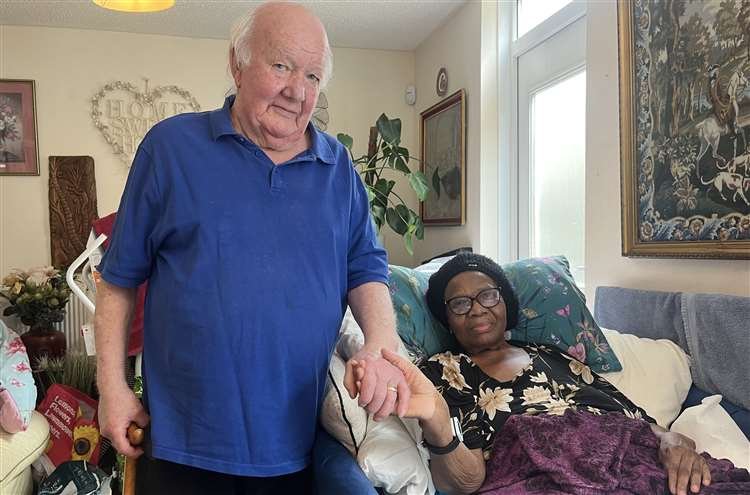 Chris Weir says he needs extra support to look after his wife, Joan, at their home in Tenterden