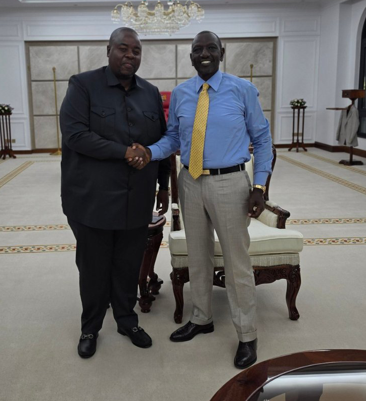 Wicknell Chivayo with Kenya President William Ruto