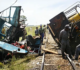 Nine dead including children; 25 hurt after train and bus collide inTriangle