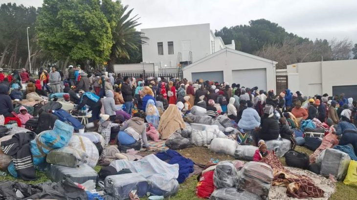 ‘I don’t want to die’: Zimbabweans sleep rough outside Cape Town consulate as they flee SA